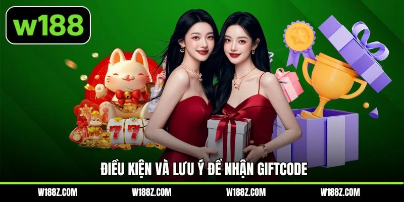 Điều kiện và lưu ý để nhận giftcode